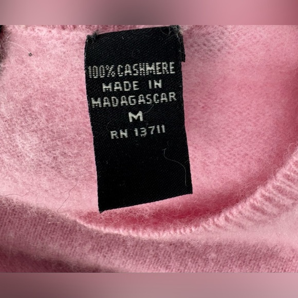 Valerie Stevens 2 Ply 100% Cashmere Short Sleeve Blouse - Picture 10 of 10